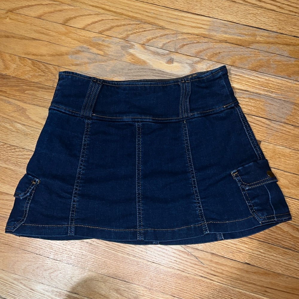 Garage Micro Denim Skort - Trixie Blue
